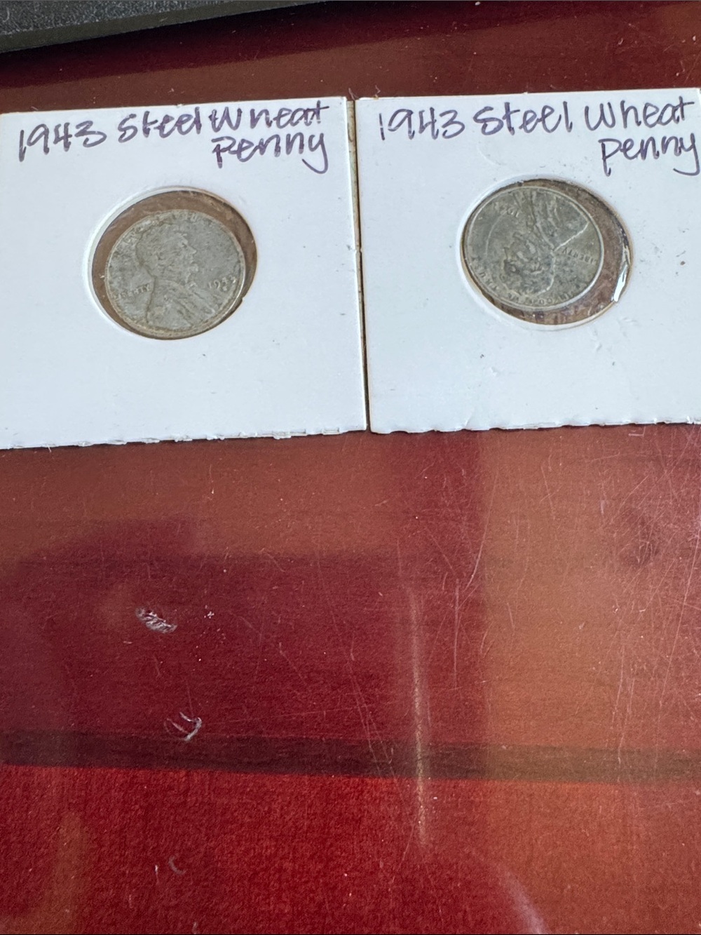 liberty Steel Wheat Pennies - Silver Toned Coins